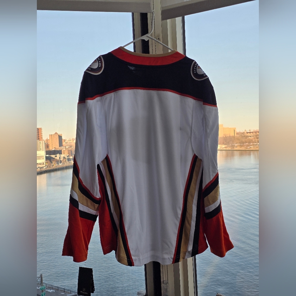 Fanatics Anaheim Ducks Blank Jersey - Black, White, Gold, Red - Picture 2 of 6